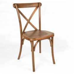 Brown Cross Back Chair