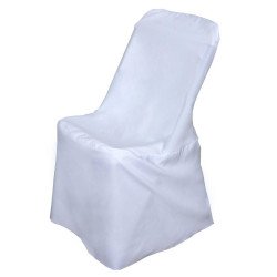 White Polyester Chair Cover