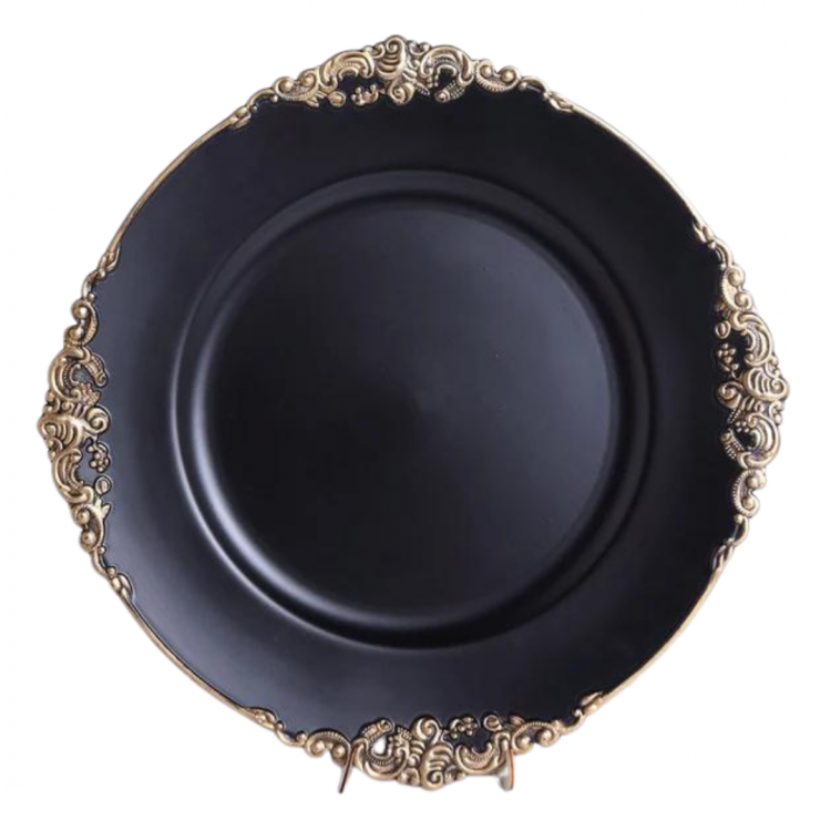 Charger Plate - French Black Charger Plates