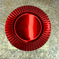 Charger Plate - Wavy Red Charger Plates