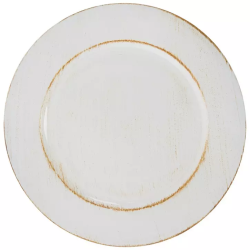 Charger Plate - Rustic White