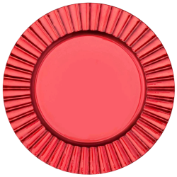 Charger Plate - Wavy Red