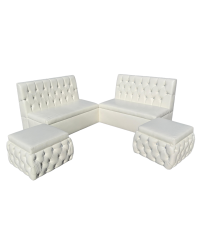 4pc Lounge Furniture - White